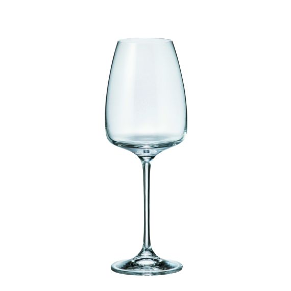 Набор из 4-х бокалов для белого вина ANSER Diaryt mix, 440 мл, Crystal Bohemia