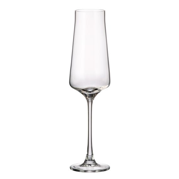 Набор из 6-ти бокалов для шампанского CETTIA, 270 мл, Crystal Bohemia