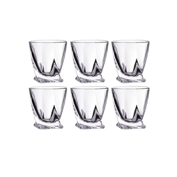 Набор из 6-ти стопок для ликера QUADRO, 55 мл, Crystal Bohemia