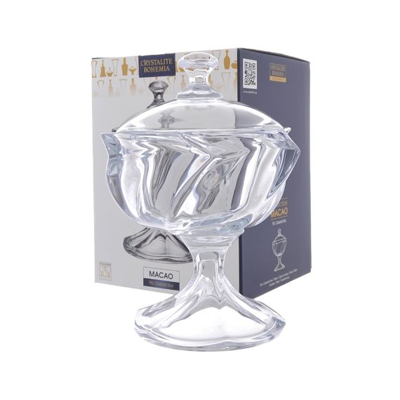 Фруктовница на ножке 29 см, серия Macao, Crystalite Bohemia, изображение 4