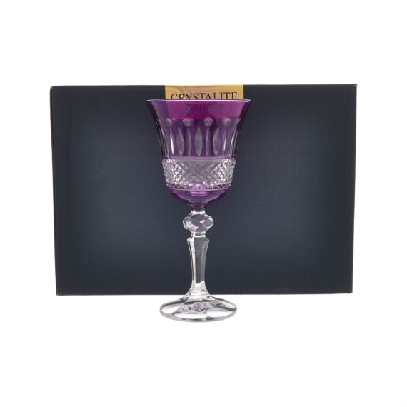 Набор из 6-ти бокалов violet 170 мл, серия Laura/Falco, Crystalite Bohemia, изображение 2