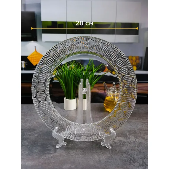 Блюдо круглое 28 см, серия Onion, Crystalite Bohemia, изображение 4