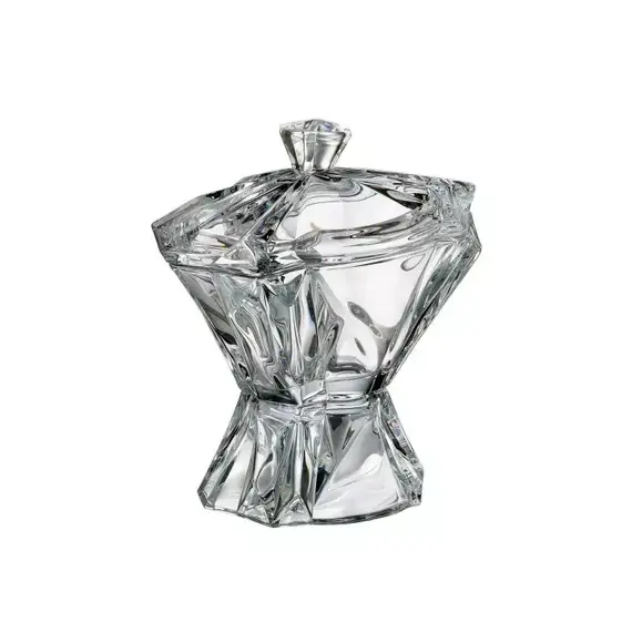 Конфетница на ножке с крышкой Enigma 27 см, Bohemia Crystalite