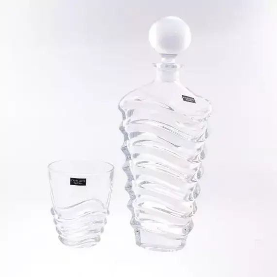 Набор для виски Wave 7 предметов, Bohemia Crystalite