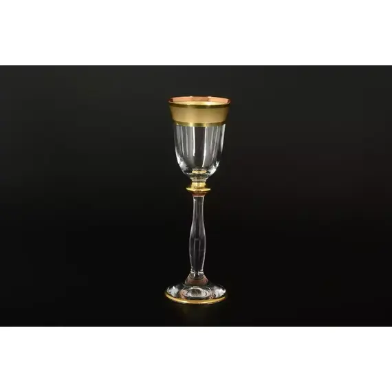 Набор рюмок Анжела Матовая полоса, 60мл, 6 шт, Bohemia Crystalite