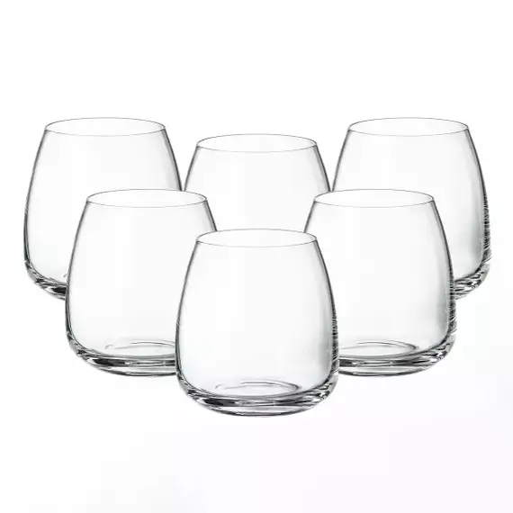 Набор стаканов для виски Anser/Alizee 400 мл, 6 шт, Bohemia Crystalite