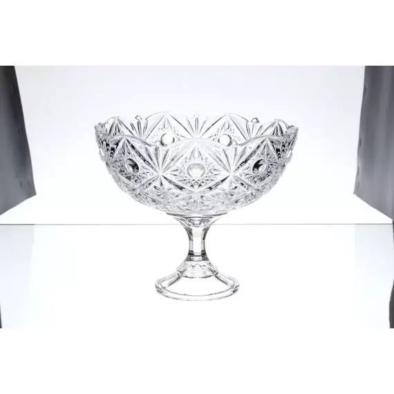 Конфетница на ножке Miranda 22 см, Bohemia Crystalite