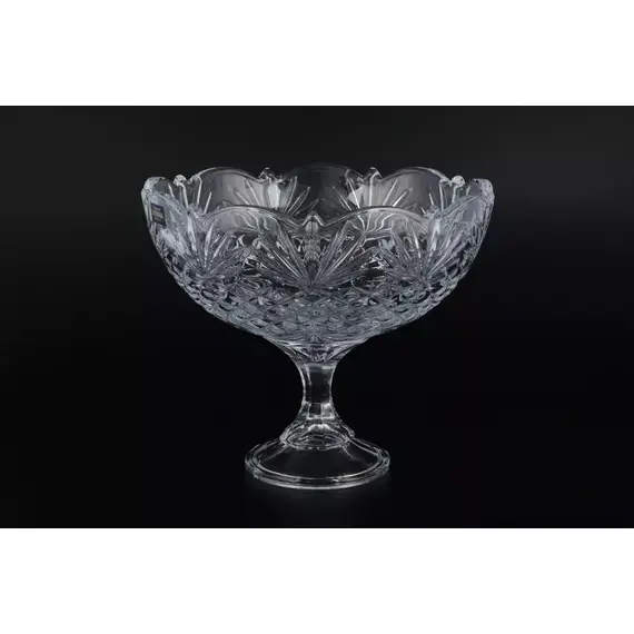 Конфетница на ножке Vega-nova 22 см, Bohemia Crystalite