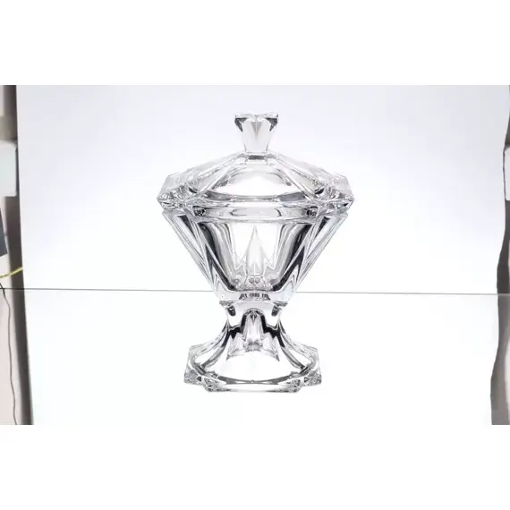 Конфетница с крышкой Metropolitan 26 см, Bohemia Crystalite