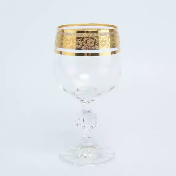 Фужер для вина Клаудиа золото 190мл, Bohemia Crystalite