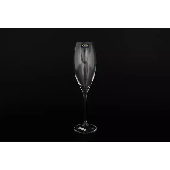 Набор бокалов для шампанского Carduelis/Cecilia 290 мл, 6 шт, Bohemia Crystalite