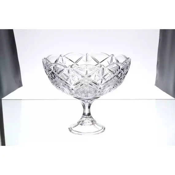 Конфетница на ножке Taurus 22 см, Bohemia Crystalite