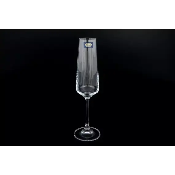 Набор бокалов для шампанского Corvus/naomi 160 мл, 6 шт, Bohemia Crystalite