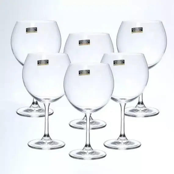 Набор бокалов для вина Sylvia/Klara 460 мл, 6 шт, Bohemia Crystalite