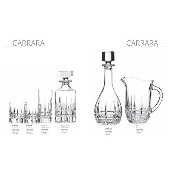 Кувшин RCR Carrara, 1030 мл, H188 мм, хрустальное стекло LUXION, Италия, изображение 2