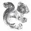 Фигурка Белка, 8,6 см, Crystal Bohemia, изображение 2